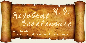 Mijobrat Veselinović vizit kartica